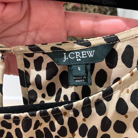 J Crew Leopard Print Top Blouse size small. GUC - Picture 2 of 4